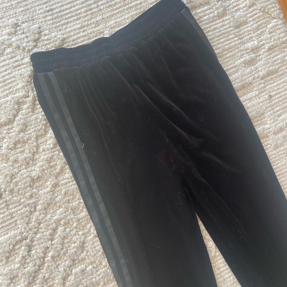 Tiger Mist Revolve Jaden Black Velour Jogger Pants - Picture 4 of 7